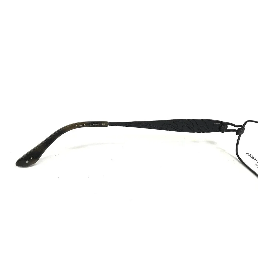 Dana Buchman Eyeglasses Frames YASMIN BK Black Gold Rectangular 50-16-130